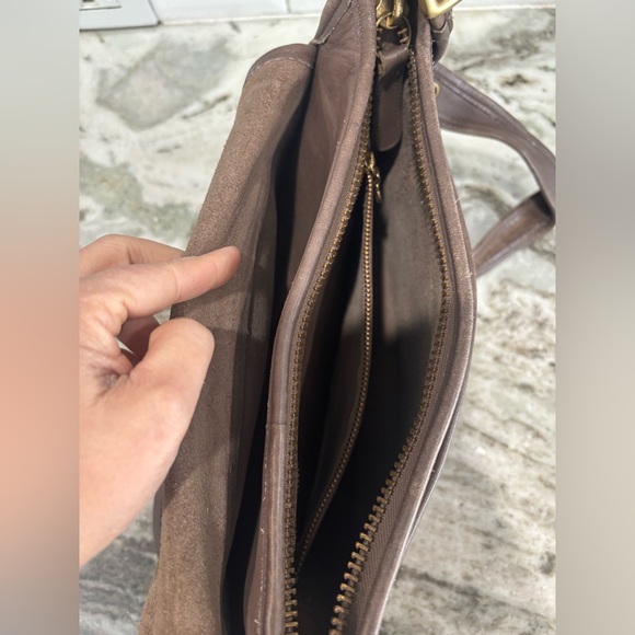 Coach Dark Brown Leather Crossbody Bag - Picture 14 of 15